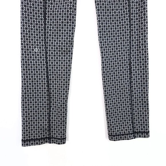 Lululemon Legging Straight Leg Size 8 Double Layer Waist Geometric Tummy Control - Picture 6 of 13